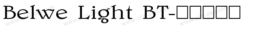 Belwe Light BT字体转换